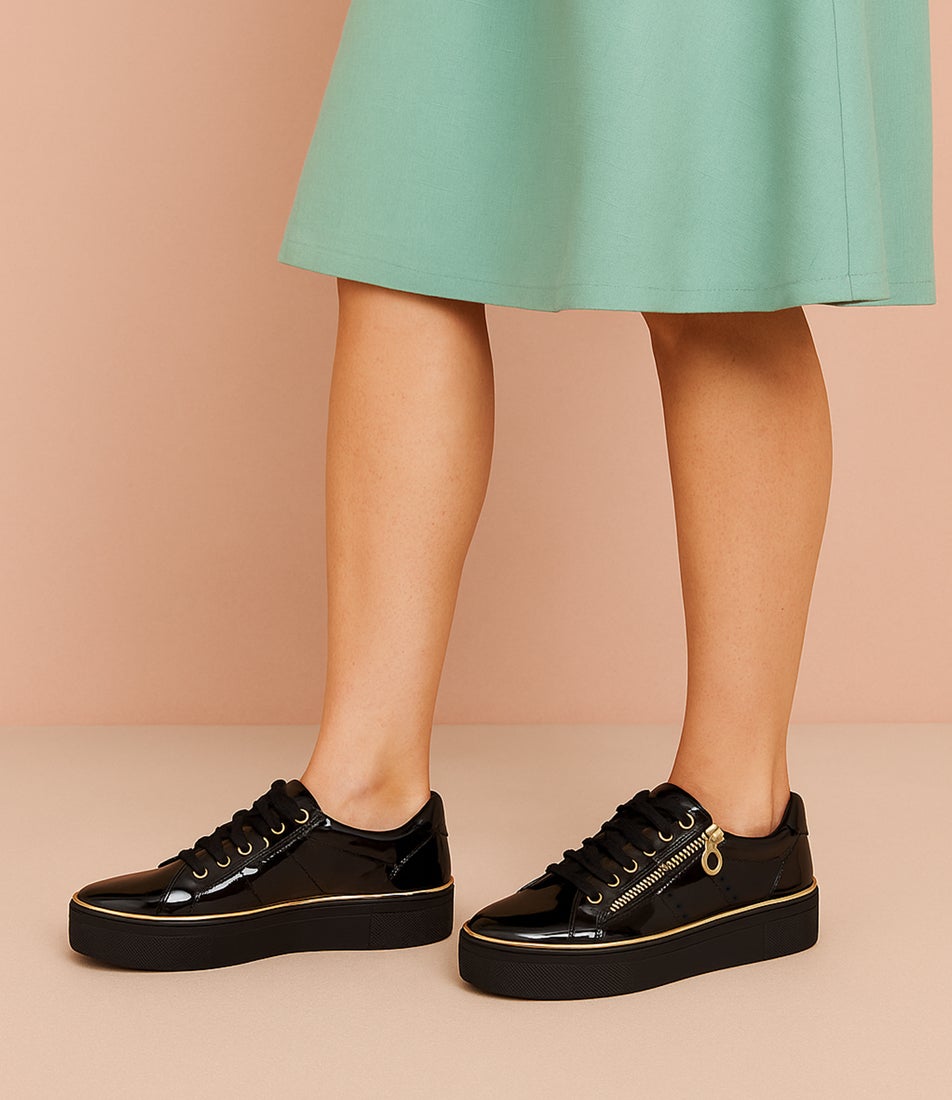 Skillex Black Patent Pu Sneakers Skillex Black Patent Pu Sneakers