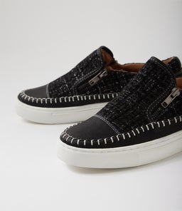 TONKI IL BLACK BLACK TWEED SMOOTH FABRIC