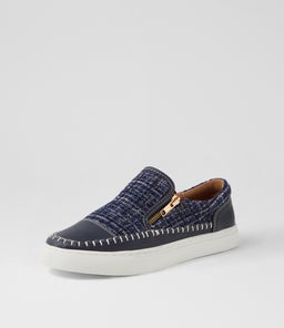 TONKI IL NAVY NAVY TWEED SMOOTH FABRIC