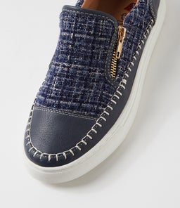 TONKI IL NAVY NAVY TWEED SMOOTH FABRIC