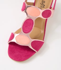 HAYTON IL PINK MULTI MICROSUEDE