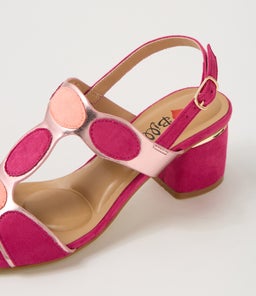 HAYTON IL PINK MULTI MICROSUEDE