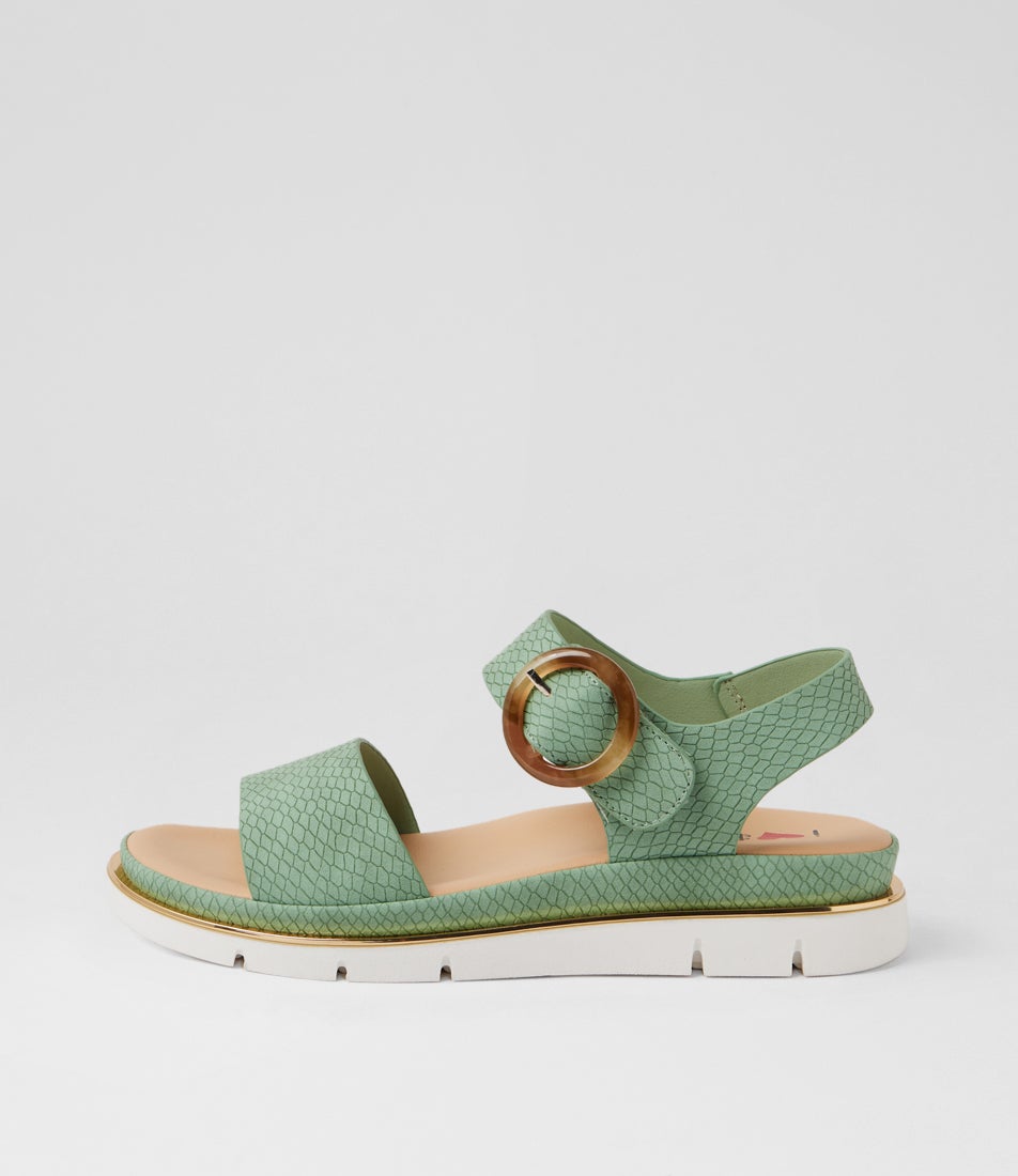 Beebeet Celadon Lizard Sandals Beebeet Celadon Lizard Sandals