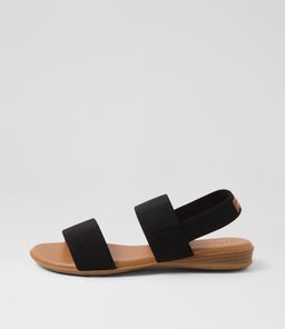 Divide Black Fabric Sandals Divide Black Fabric Sandals