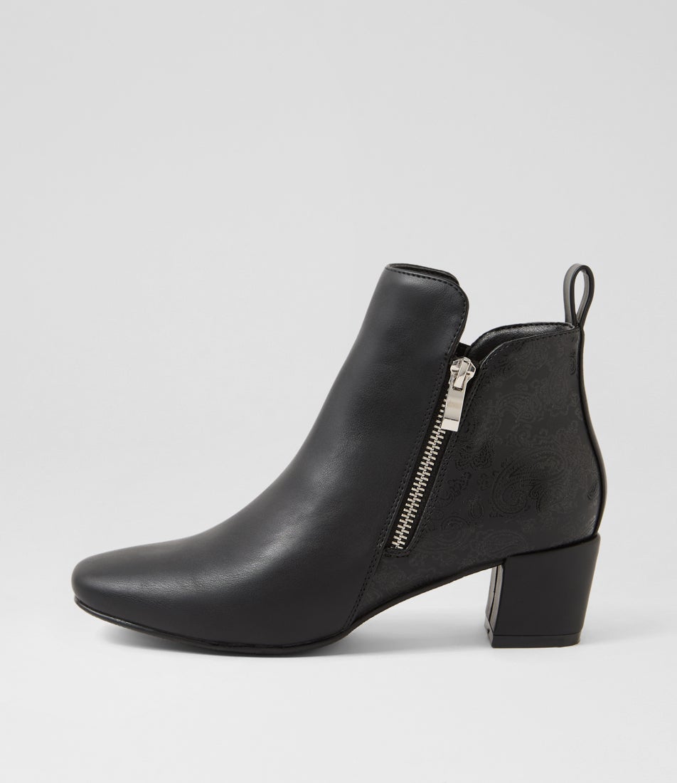 Hamble Black Ankle Boots