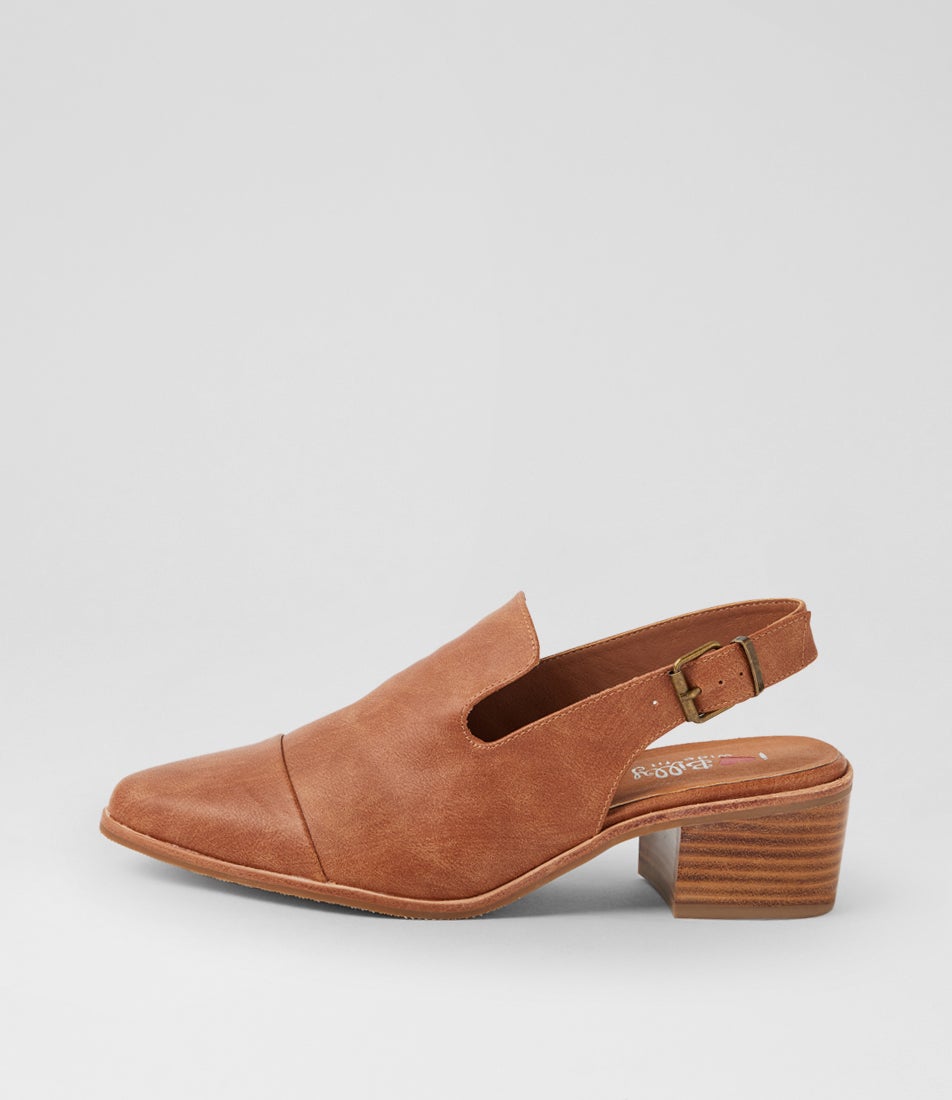 Ohyus Wide Tan Heels Ohyus Wide Tan Heels