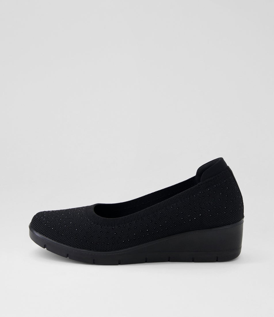 Elissa Black Multi Flat Shoes Elissa Black Multi Flat Shoes