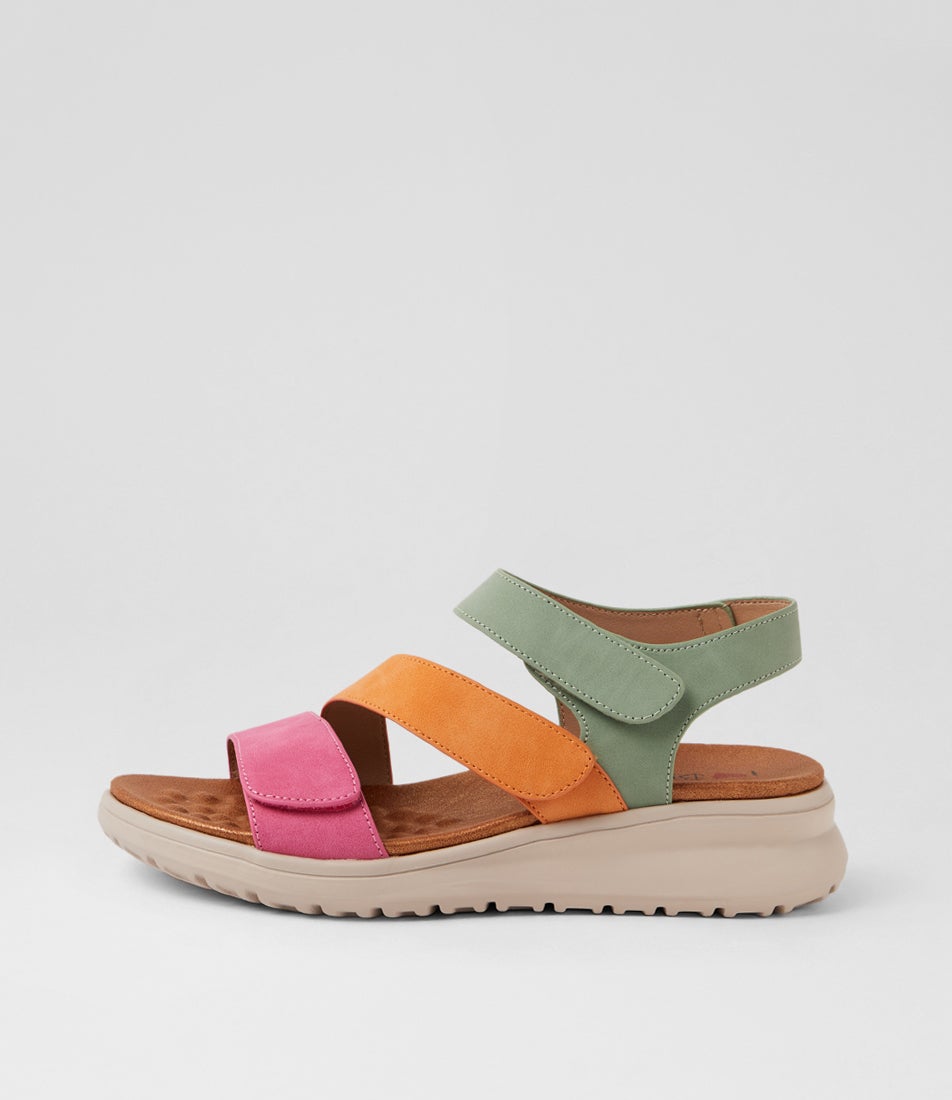 Former Pink Orange Seaspray Nubuck Sandals Former Pink Orange Seaspray Nubuck Sandals