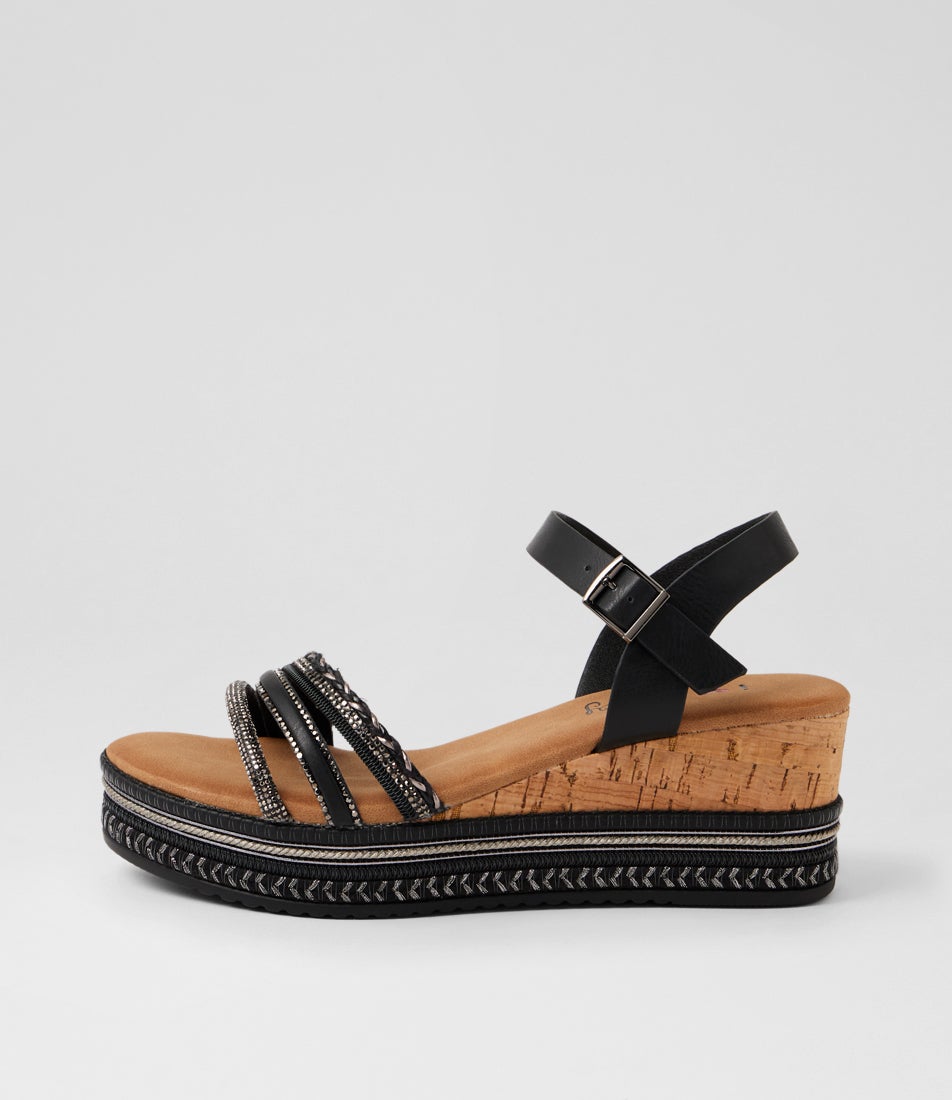 Slattery Black Mix Sandals Slattery Black Mix Sandals