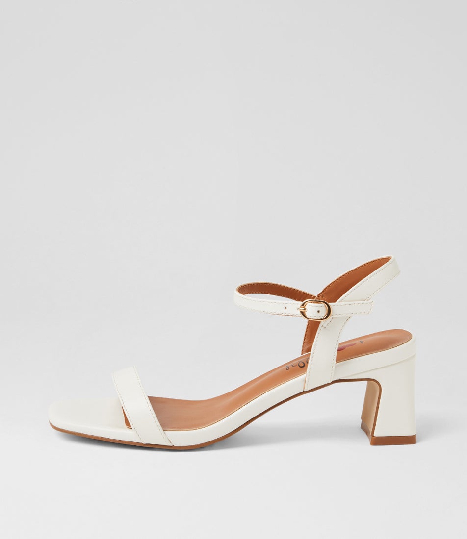 Seranto White Sandals