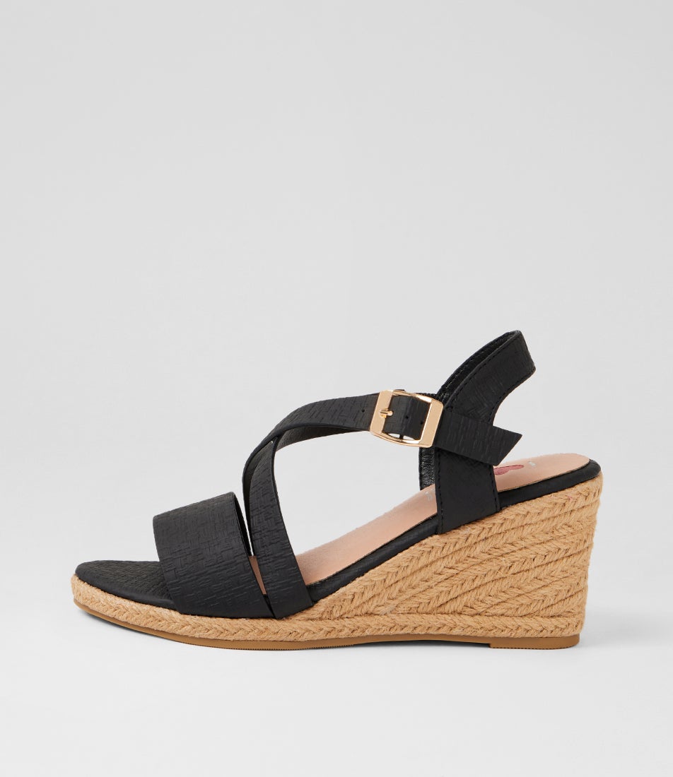 Felleque Black Weave Sandals Felleque Black Weave Sandals