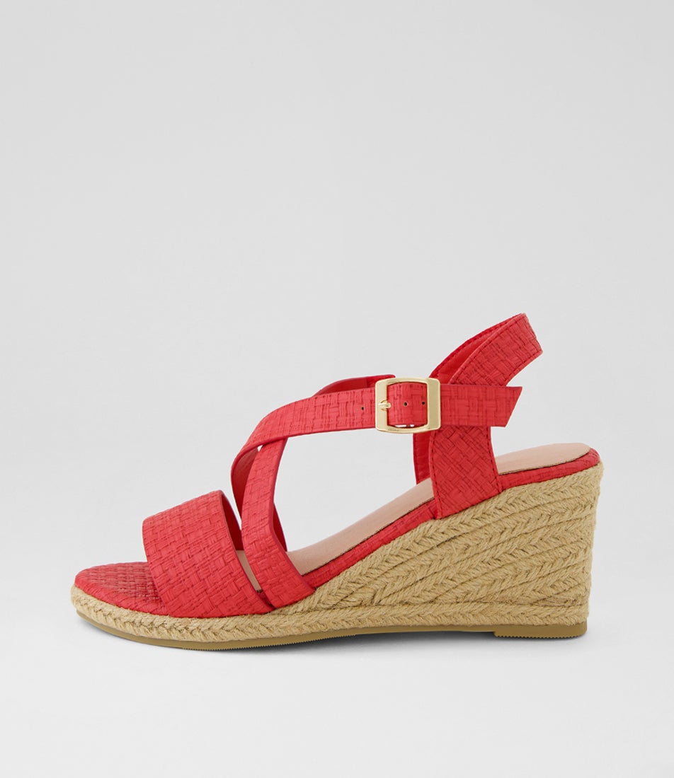 Felleque Red Weave Sandals Felleque Red Weave Sandals