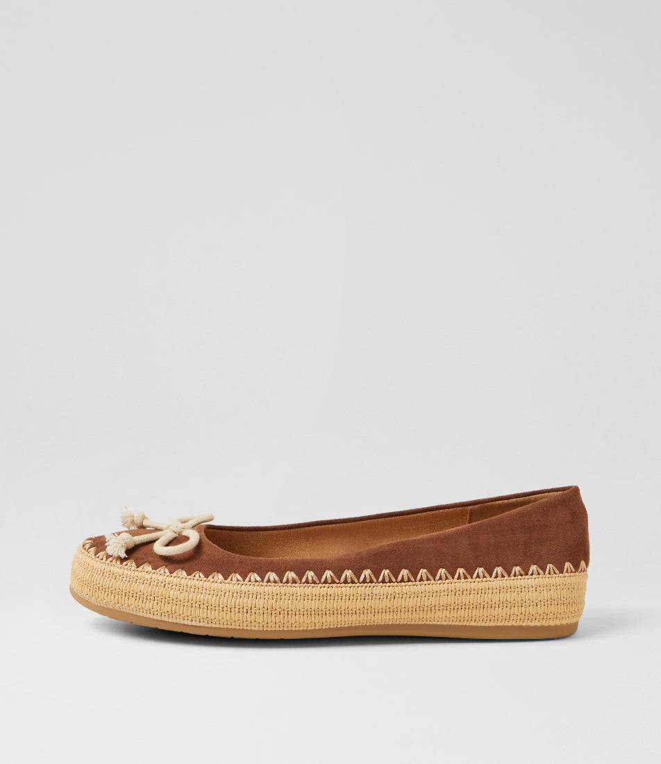 Marrina Light Taupe Microsuede Flat Shoes Marrina Light Taupe Microsuede Flat Shoes