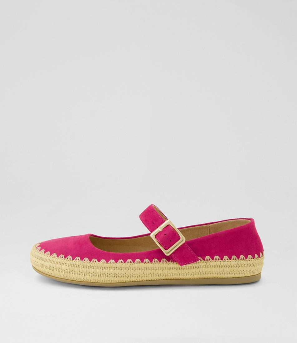Mossie Fuchsia Microsuede Mary Janes Mossie Fuchsia Microsuede Mary Janes