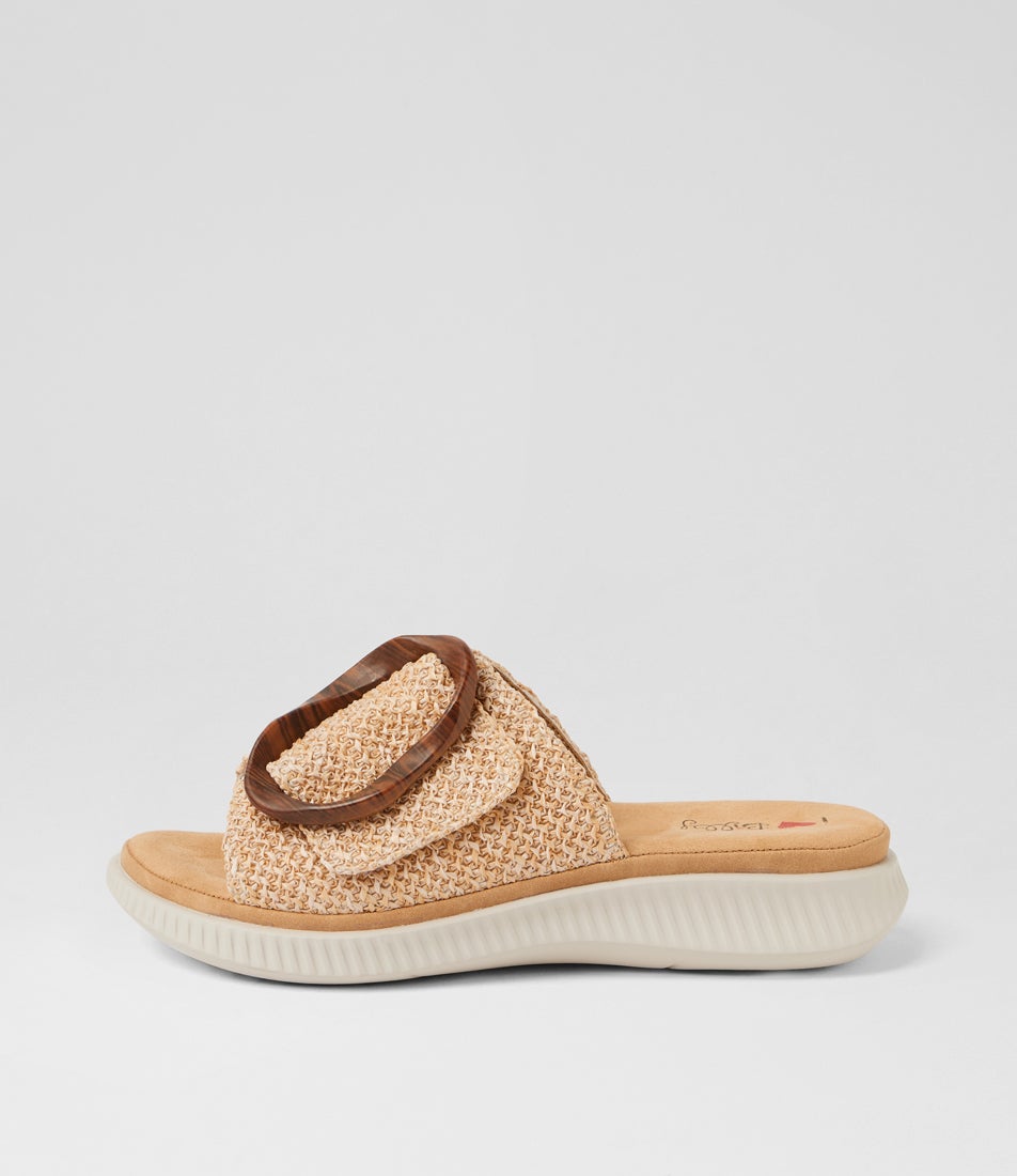 Vyrics Natural Raffia Slides Vyrics Natural Raffia Slides