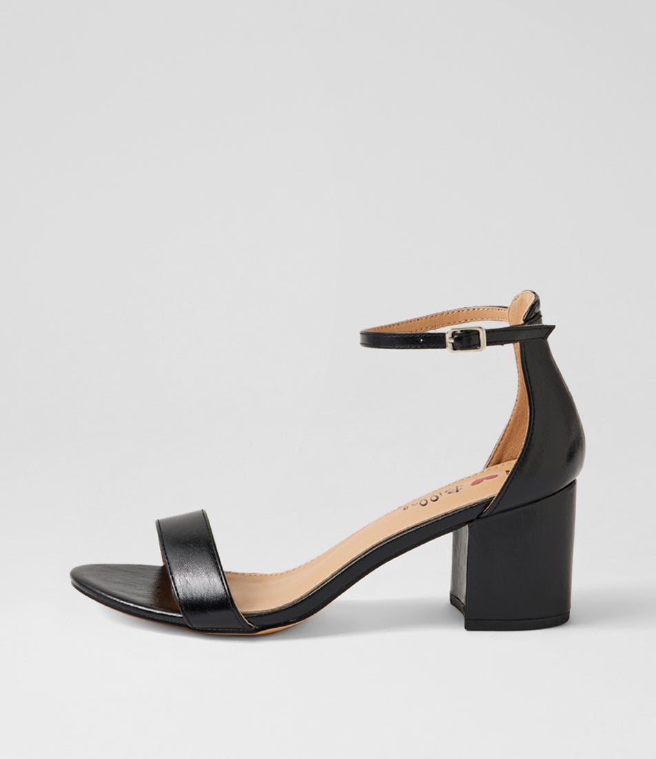 Jordyn Black Glaze Sandals Jordyn Black Glaze Sandals