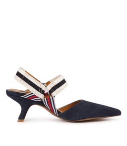 ACTIVE KITTEN HEEL NAVY SUEDE