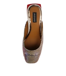 EXOTIC SNAKE HEEL CLOUD LEATHER