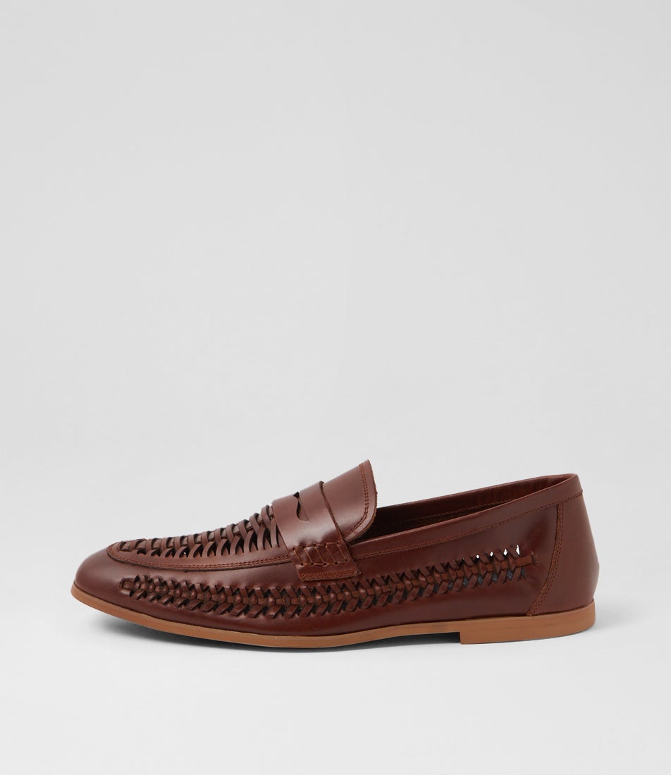 Levee Tan Leather Loafers