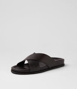 VACATE JM DK BROWN LEATHER