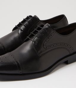 WISDOM JM BLACK LEATHER