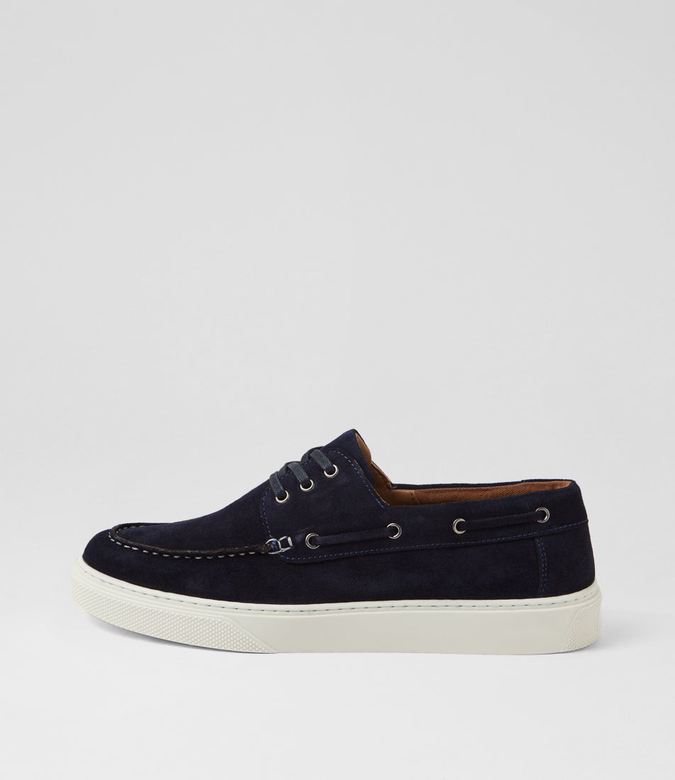 Flare Navy Suede Boat Shoes Flare Navy Suede Boat Shoes