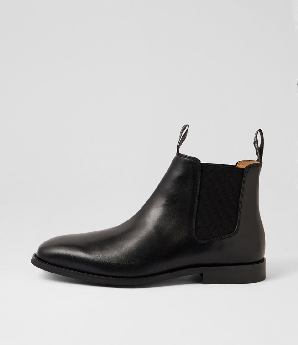 Colt Black Leather Chelsea Boots