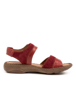 DEBRA 19 RED MULTI LEATHER