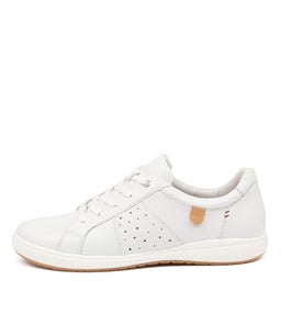 CAREN 01 JS WHITE LEATHER