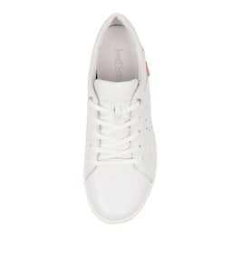CAREN 01 JS WHITE LEATHER