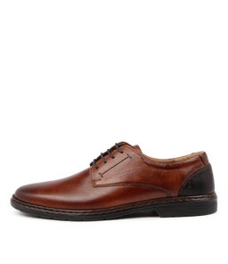 ALASTAIR 01 JS COGNAC COMBI LEATHER
