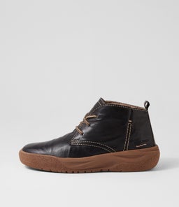 ALINA 04 JS BLACK LEATHER