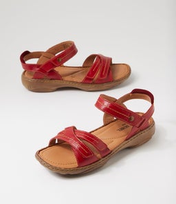DEBRA 62 JS RED LEATHER