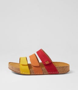 HANNAH 03 JS YELLOW MULTI LEATHER