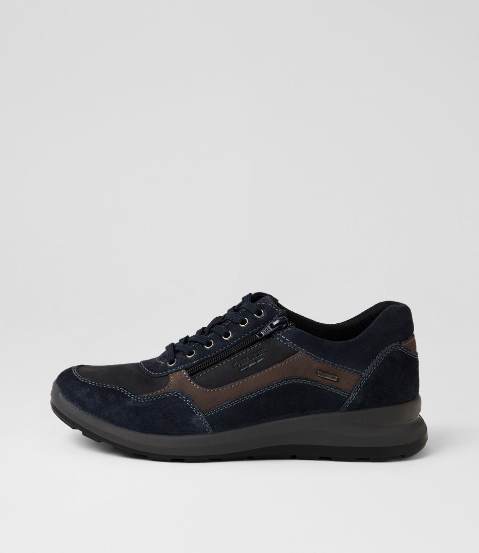 Marley 50 Dunkelblau Kombi Leather Sneakers