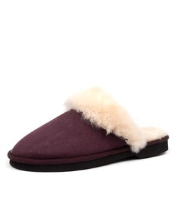 WOMENS SCUFF MYSTIC PURPLE LEATHER