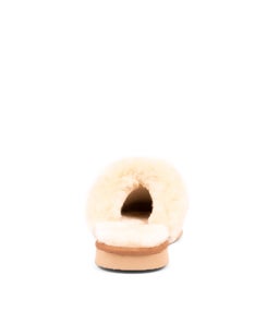 WOMENS SCUFF CHESTNUT LEATHER