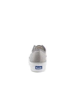 TRIPLE KICK CANVAS METALLIC SILVER CANVAS