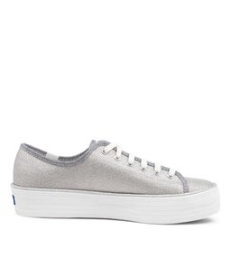 TRIPLE KICK CANVAS METALLIC SILVER CANVAS