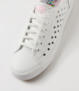 KICKSTART WHITE PUNCH LEATHER