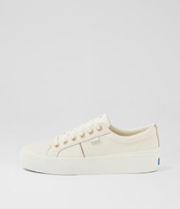 JUMP KICK DUO LEATHER KE CREAM GOLD CANVAS