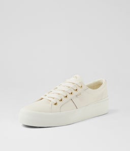JUMP KICK DUO LEATHER KE CREAM GOLD CANVAS