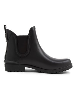 ROWAN RAIN BOOT KE BLACK RUBBER