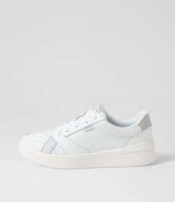THE COURT LEATHER KE WHITE WHITE LEATHER