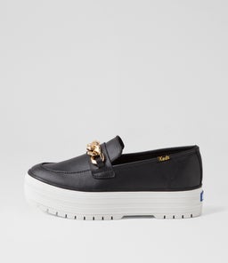 TRIPLE LOAFER KE BLACK GOLD LEATHER