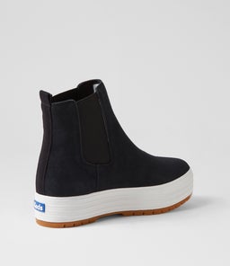 CHELSEA LUG KE BLACK SUEDE