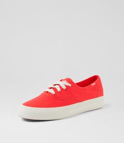 CHAMPION LACEUP KE RED CANVAS