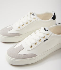 JUMP KICK T TOE KE CREAM BLACK LEATHER