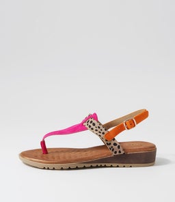 MAWA LQ PINK BEIGE CHEETAH MICROSUEDE