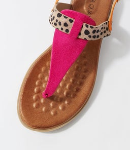 MAWA LQ PINK BEIGE CHEETAH MICROSUEDE